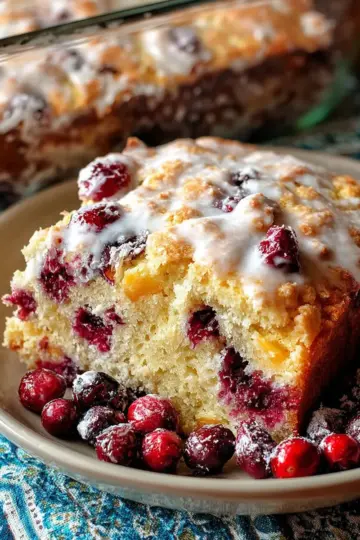 Cranberry & Orange Buttermilk Breakfast Cake
