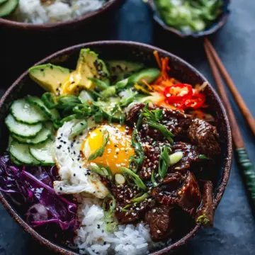 Korean Bulgogi BBQ Steak Bowls