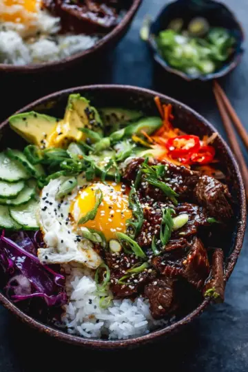 Korean Bulgogi BBQ Steak Bowls