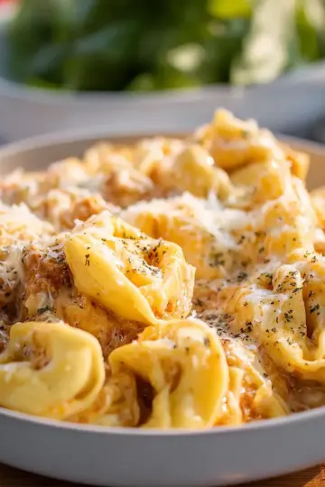 Creamy Crockpot Tortellini