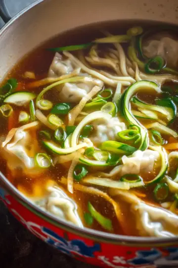 Gyoza Soup (Japanese Dumpling Soup)