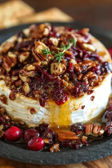 Cranberry Pecan Baked Brie