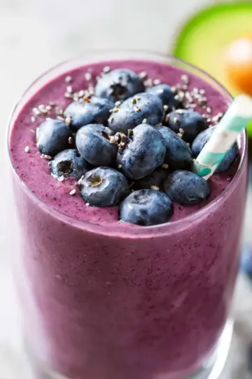 Blueberry Avocado Smoothie