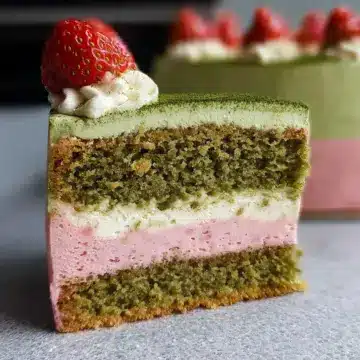 Strawberry Matcha Cake