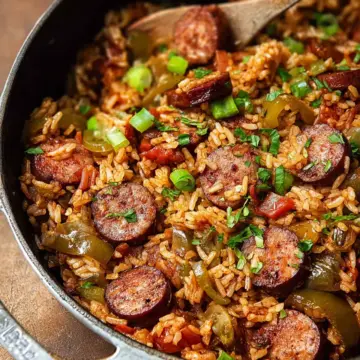 Cajun Sausage and Rice Skillet
