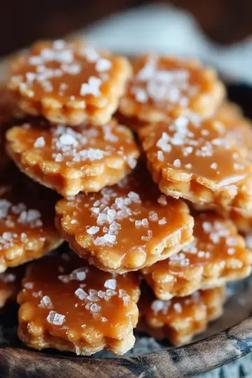 Salted Caramel Cracker Bites