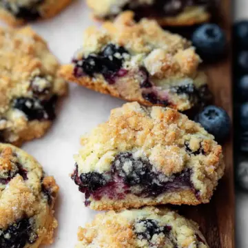 Blueberry Crumble Cake Cookies