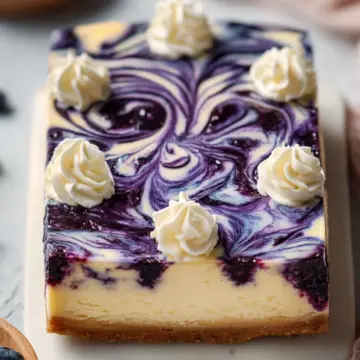 Blueberry Swirl Cheesecake