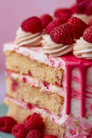 Raspberry Ripple Cake