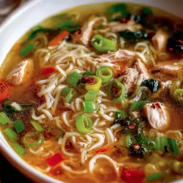 Ginger Garlic Chicken Noodle Soup