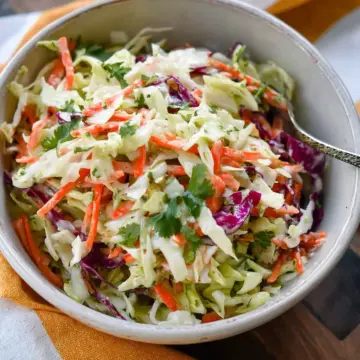 Mexican Coleslaw With Cilantro Lime Dressing