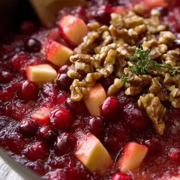 Apple Walnut Cranberry Sauce