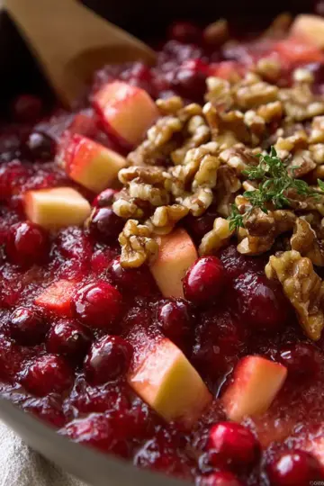 Apple Walnut Cranberry Sauce