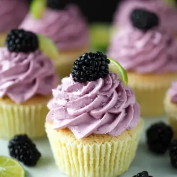 Blackberry Lime Cupcakes