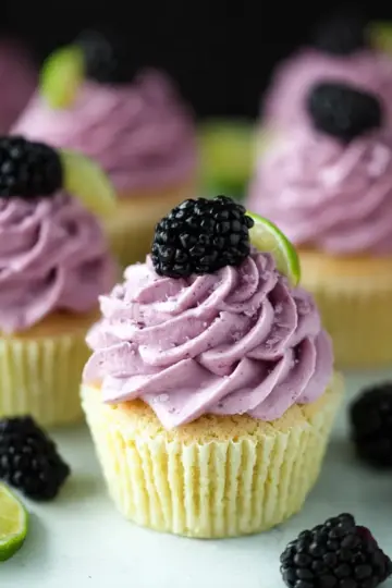 Blackberry Lime Cupcakes