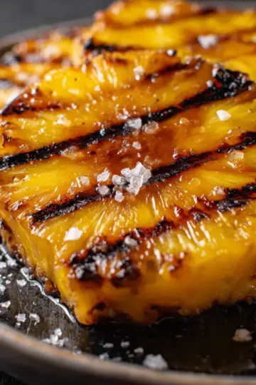 Grilled Pineapple with Brown Sugar and Sea Salt