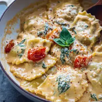 Creamy Tuscan Ravioli