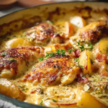 French Chicken Casserole a la Normande