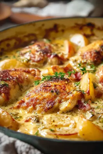 French Chicken Casserole a la Normande