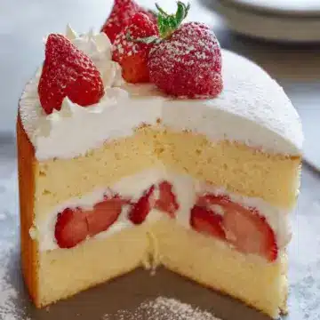 Japanese Strawberry Sponge Cake