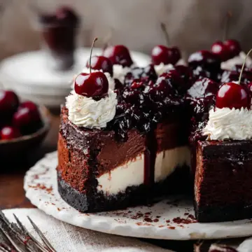 black forest cheesecake