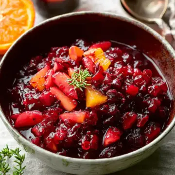 Cranberry Sauce with Apples and Orange