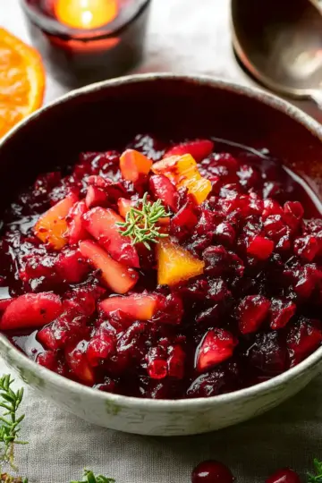 Cranberry Sauce with Apples and Orange