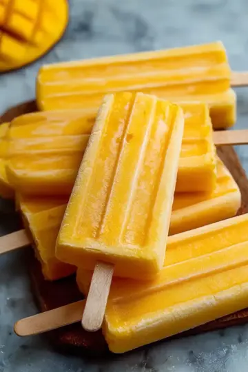 Delicious Mango Popsicles