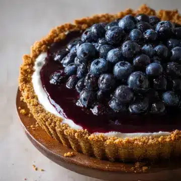 No-Bake Blueberry Pie