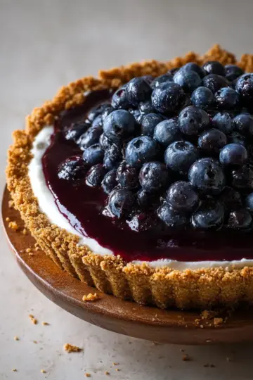 No-Bake Blueberry Pie