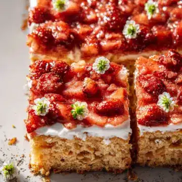 Strawberry Shortcake Sheet Cake