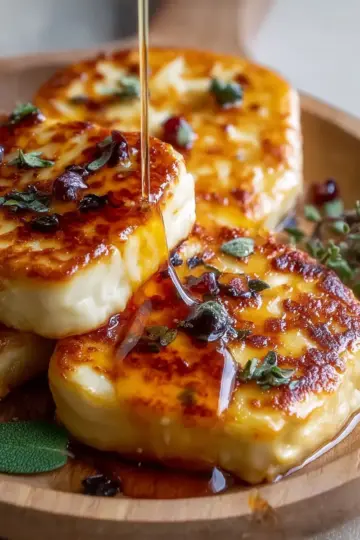 Savor the Sweet Kick of Hot Honey Halloumi Delights