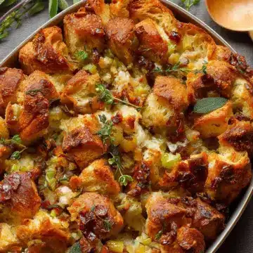 Buttery Herb Croissant Stuffing