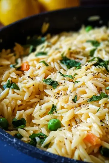 Easy One-Pot Creamy Lemon Orzo