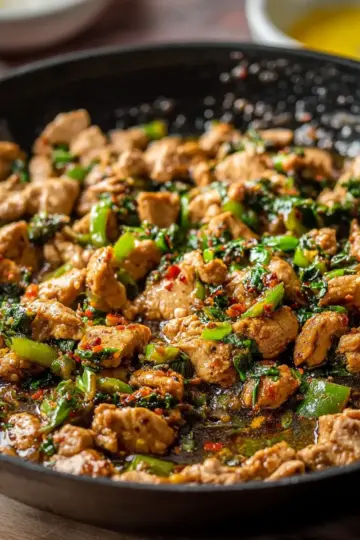 Garlic Ginger Turkey Skillet