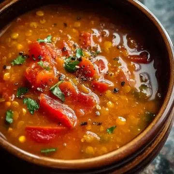 Best Roasted Tomato, Red Pepper, and Lentil Soup Recipe for Cozy Nights