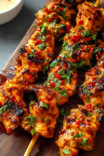 Bang Bang Chicken Skewers