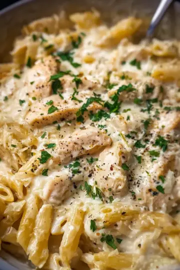 Crockpot Chicken Alfredo