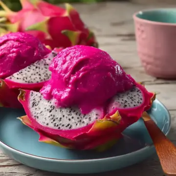 Pink Dragon Fruit Sorbet Recipe