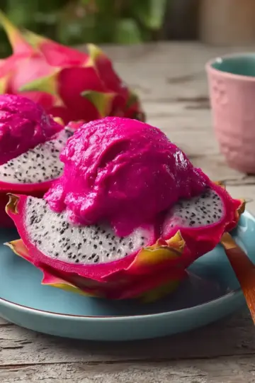 Pink Dragon Fruit Sorbet Recipe
