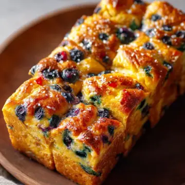 Brioche Blueberry Pull Apart Bread