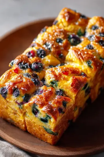 Brioche Blueberry Pull Apart Bread