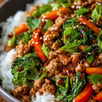 Ground Turkey Teriyaki Stir Fry