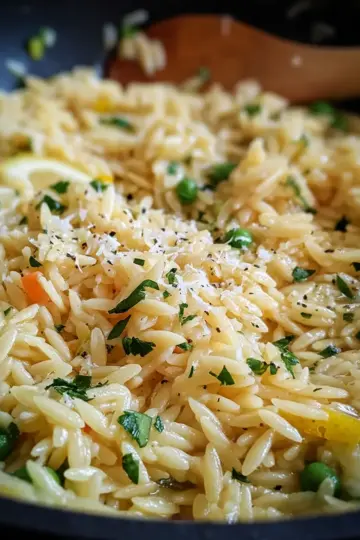 Easy One-Pot Creamy Lemon Orzo