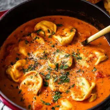 Creamy Tomato Tortellini Soup