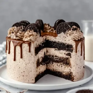 Oreo Cake with Coffee Oreo Buttercream