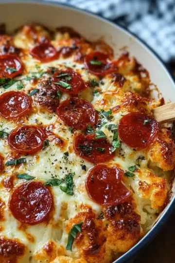 Cauliflower Pizza Casserole