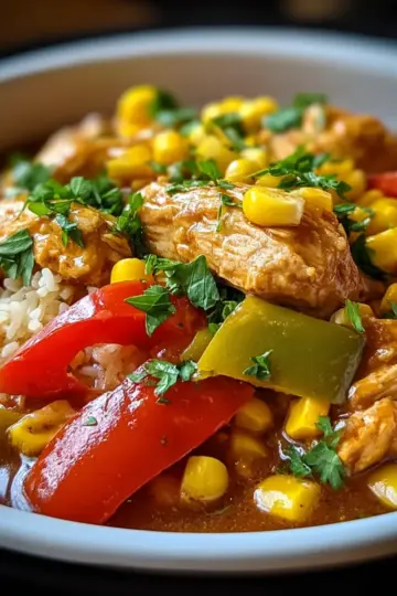 Easy Crockpot Chicken with Sweet Corn and Bell Peppers Recipe to Savor