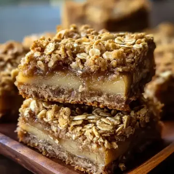 Easy Baked Cinnamon Pear Oat Squares Recipe for Cozy Mornings