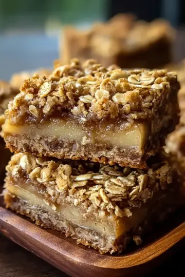 Easy Baked Cinnamon Pear Oat Squares Recipe for Cozy Mornings